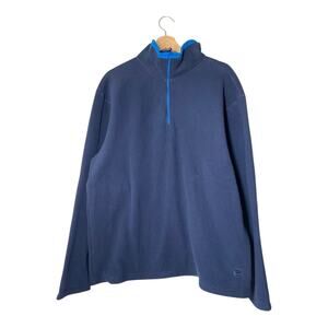 Fila Mens Polortec Fleece Half Zip Shirt 1/2 Pullover Size XL NEW Navy Blue